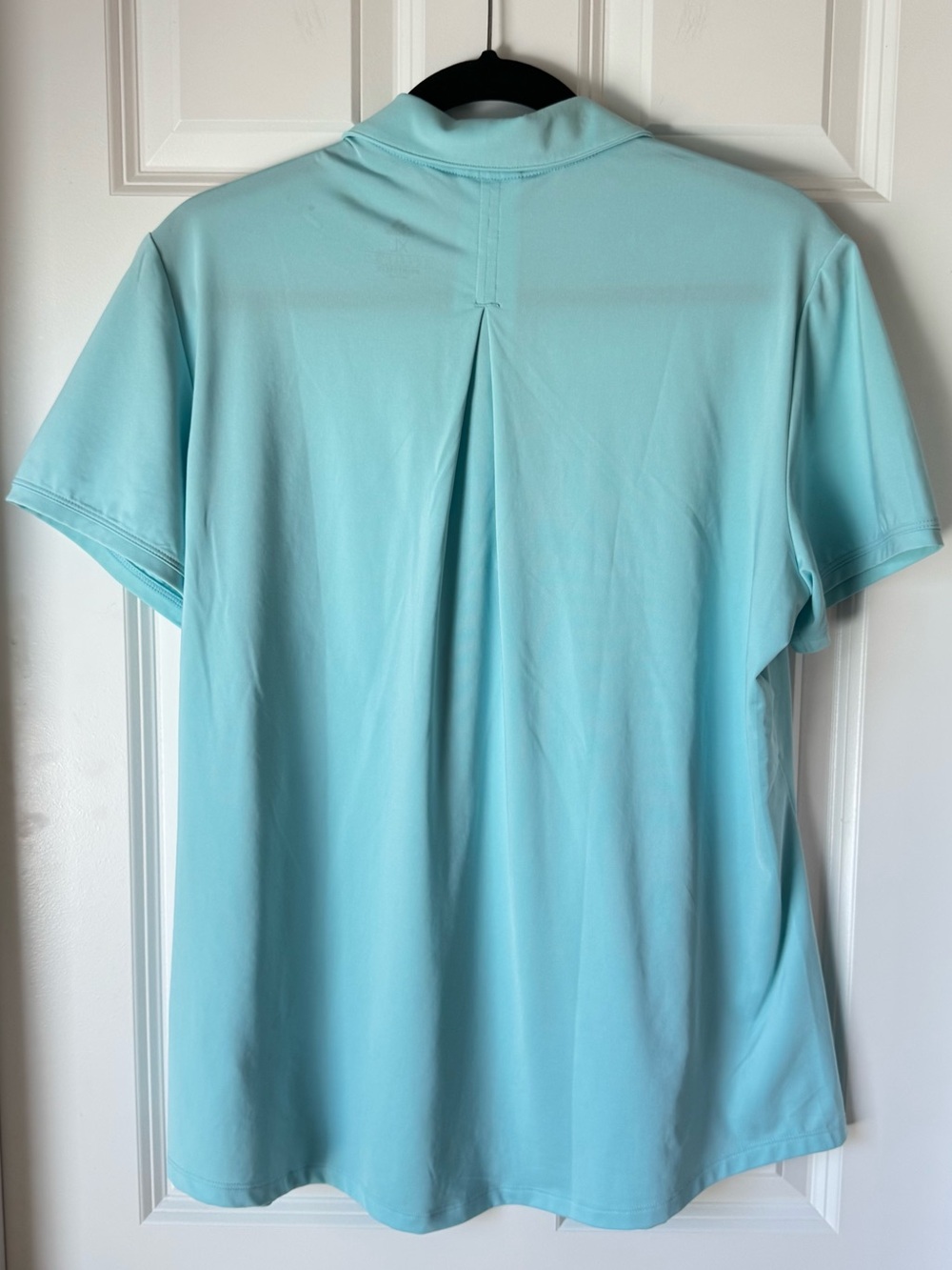 Adidas Women's Prime Green Short Sleeve Golf Polo - XL - Light Blue - Picture 4 of 4